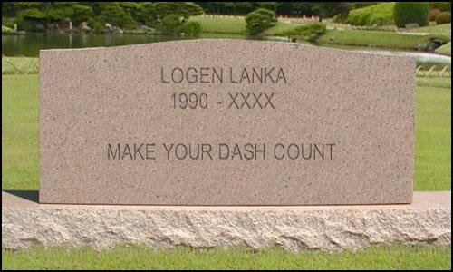 Tombstone of Logen Lanka